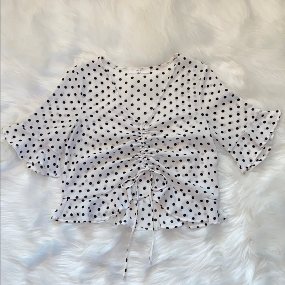 Polka dot blouse